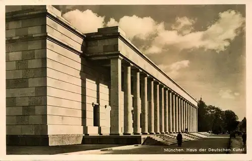 1938, AK Haus der deutschen Kunst, München mit SST "TAG DER DEUTSCHEN KUNST"