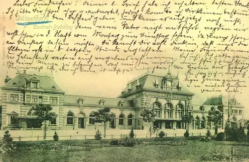 1900, Düsseldorf Central-Bahnhof, geldaufen