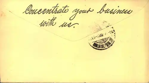 1903, "WORLD' S FAIR ST. LOUIS, special mark on advertiing cover "Hamitton Brown Shoemakers"