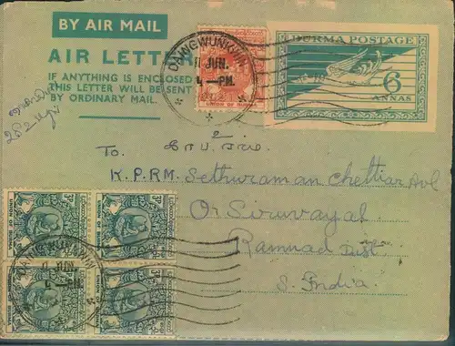 1954, upratedted aerogran from DAINGWUNKWIN to South India