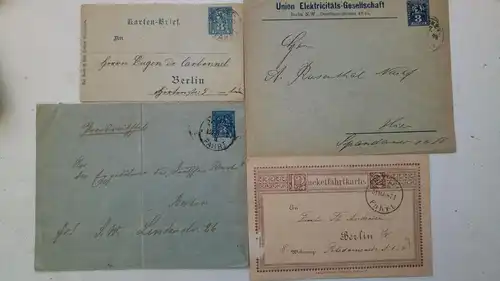 PRIVATPOSTANSTALTEN, 24 Belege und einige Marken, siehe Bilder