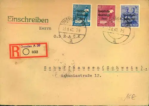 1948/1949, ALLG. AUSGABE, Maschinenaufdruck 11 Belege, alte Händlerauszeichnung 107,- Euro