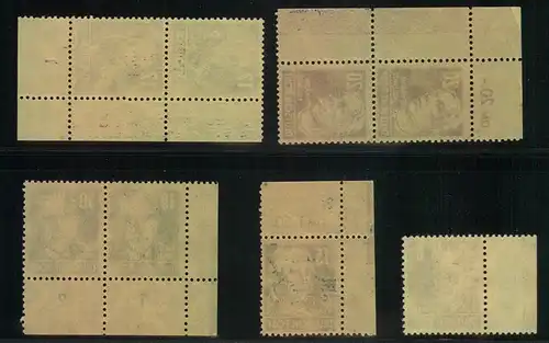 1948, Kleins Lot postfrische Marken mit Randleisten