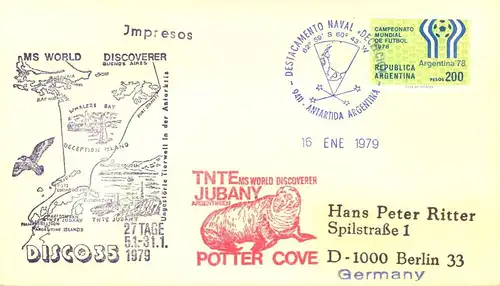 1979/1980, 10 covers with corresponding cachets