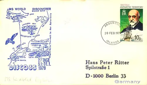 1979/1980, 10 covers with corresponding cachets