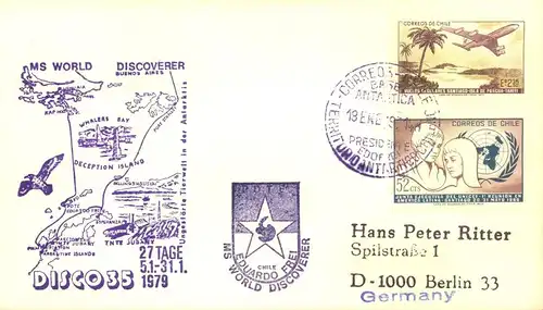 1979/1980, 10 covers with corresponding cachets