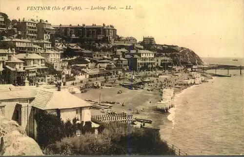 1910, picture card tied by duplex cancellation "VENTNOR / 971"