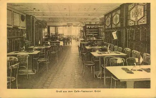 SOLINGEN, Café - Restaurant Gröhl, gelaufen 1921