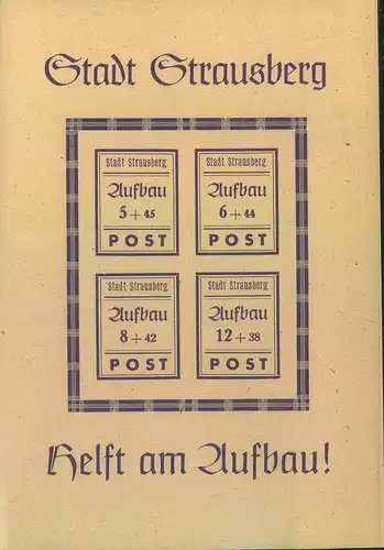 1945, LOKALAUSGABEN, Aufbaublock Spremberg Type II postfrisch