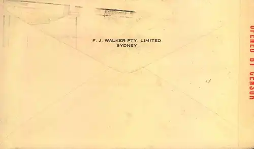 1943, censored cover from SYDNEY to TEL AVIV, Palestine