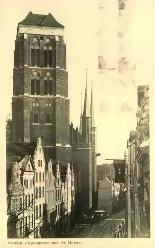 1931, Ansichtskarte ab DANZIG 5, 2 verschiedene Stempelf.