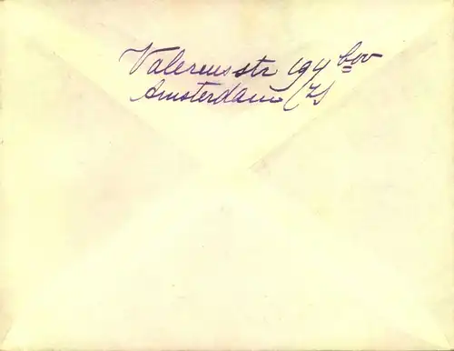 1935, Brief mit Zusatzstempel „Ohne Zuschlag mit LUFTPOST befördert“