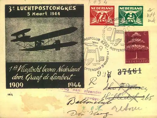 1944, Sonderkarte "3. LUCHTPOST CINGRES"