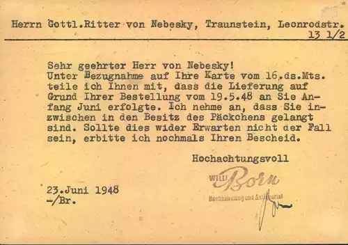 1948, WÄHRUNGSREFORM, FSK mit Zusatz ab "BERLIN CHARLOTTENBURG 2