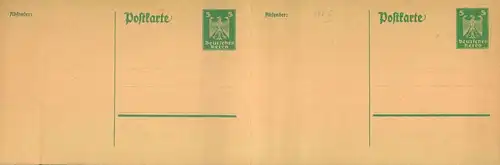 1924, gezähnte GSJ 5 Pfg. Adler  im ungebrauchten waagerechteb Paar.