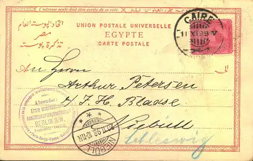 1898, picture card from CAIRO