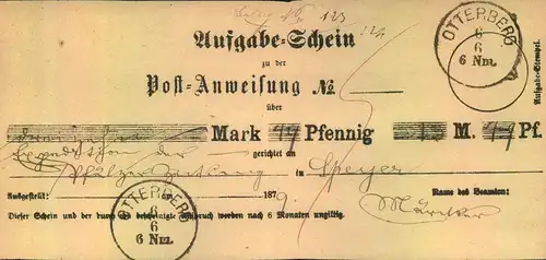 1847/1876, 5 Postscheine