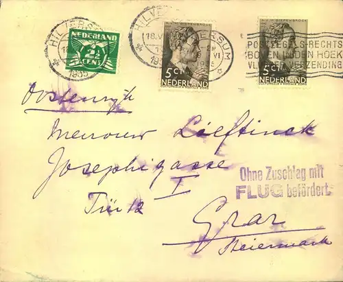 AIRMAIL INTERNATIONAL:1933/1942. 5 covers