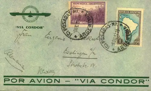 AIRMAIL INTERNATIONAL:1933/1942. 5 covers