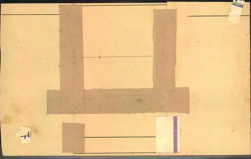 1948, 6 Pfg. Arbeiter  Maschinenaufdruck im waag. Eckrandpaar mit Plattendruck Oberrand, Fernbrief