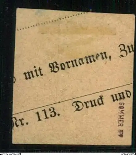 1872, 2 K, .kleiner Schild, orange, sauber gestempelt auf Briefstück