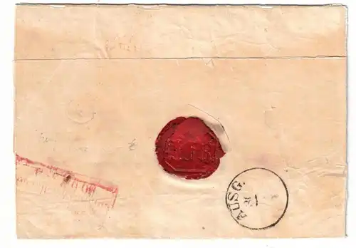 1859, 5 Ngr- König Johann auf Einschreiben ab LEOPZIG mit Nummernstempel "2"