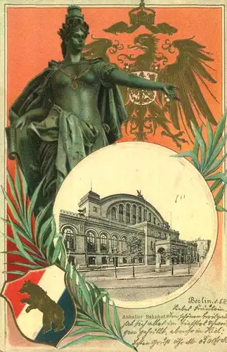 BERLIN-KREUZBERG, Anhalter Bahnhof sauber gebraucht