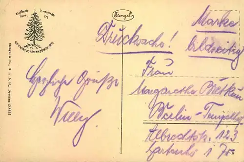 1934, 3 Pf. Kolonialforscher als EF und MeF auf Drucksachenkarte und „normaler“ Postkarte