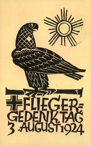 1924, Privatganzsache mit Sonderstempel "Flieferlager Wasserkuppe"s