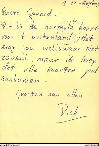 1960, 10 und 20 Pfg. Heuss Medaillon Doppelkarten mit schmalem Lumogezudruck, gebraucht