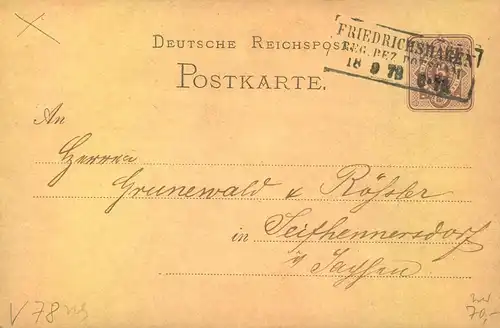 FRIEDRICHSHAGEN, Berliner Vorortstempel auf Postkarte (KBHW V 78)