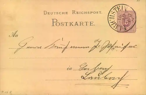 1881, ULRICHJSTEIN, besserer Th & T K1 spät nachverwendet-