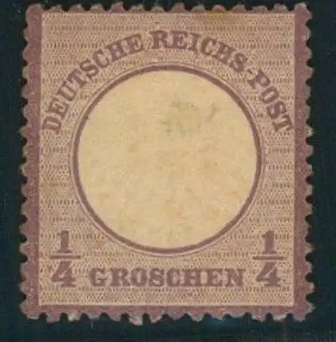 1872, BRUSTSCHILD ungebraucht  Michelnummer 1