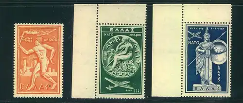 1954, NATU komplett postfrisch - Michel 615/617