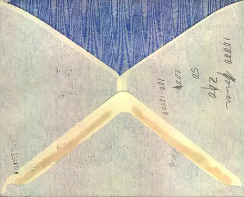 1936, hoch frankierter Luftpostbrief ab HAMBURG nach Chile