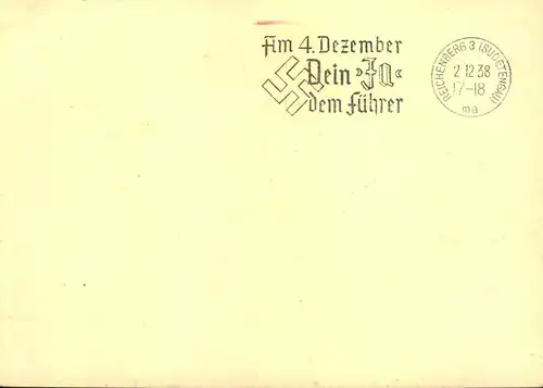 1935, Sonderkarte per Luftpost ab München.