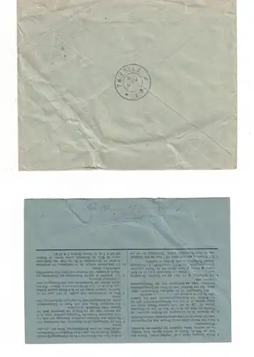 1915, Postauftrag ab "ZITTAU 1 " mit entsprechendem Formular (selten)