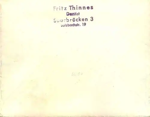 1951, Auslandsbrief mit 2-mal 15 F. Gartenbau-Ausstellung Bexbach