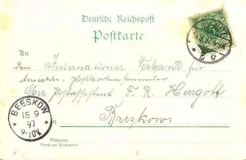 Gruss aus " ELBINGERODE", gelaufen 1897