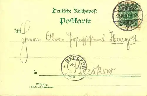 "Gruss aus " BERLIN "  gelaufen 1897