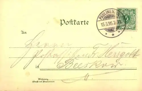 "Gruss aus " NEU-RUPPIN "  gelaufen 1897