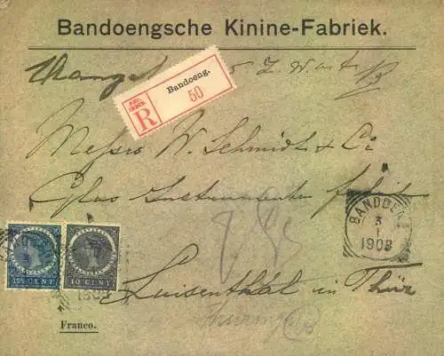 1908, registered letter from BANbANDOONG