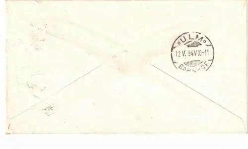 1894, interesting stationery cover from HOBART to Ulm, Württemberg