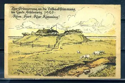 K10881)Ansichtskarte: Volksabstimmung Schleswig 1920