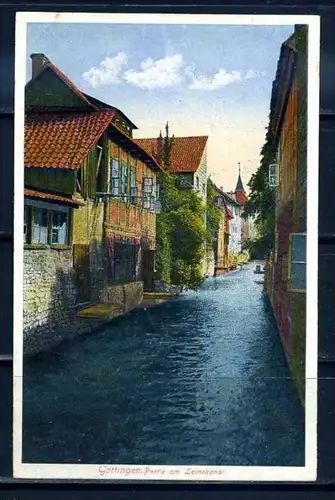 K10509)Ansichtskarte: Göttingen, Leine-Partie