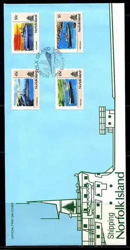 E01410)Norfolkinseln FDC 495/8 Schifffahrt