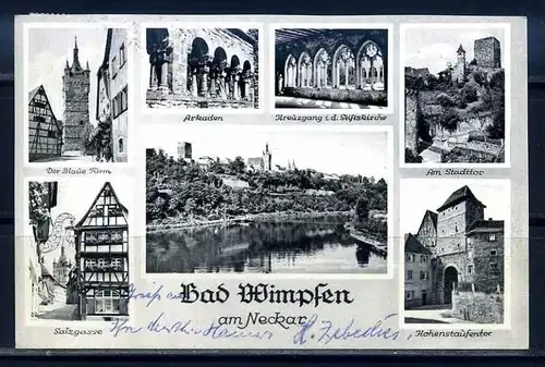 K8064)Ansichtskarte: Bad Wimpfen, Ansichten