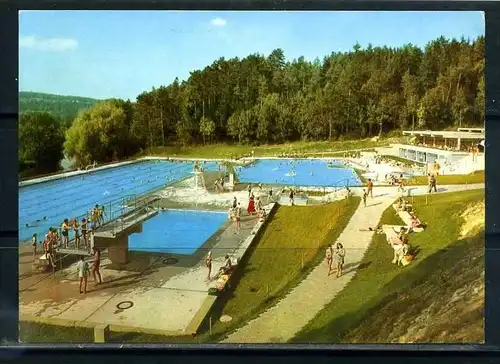 K8278)Ansichtskarte: Sigmaringen, Schwimmbad