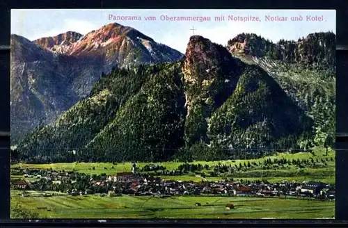 K7061)Ansichtskarte: Oberammergau, Panorama