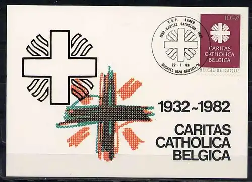 X0934)Belgien Maxi-Card  2130 Caritas